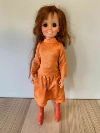 Vintage 1971 Crissy Doll By Ideal 18 " Tall Outfits