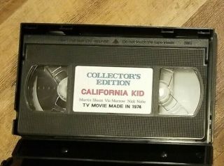 Rare The California Kid - VHS Collector ' s Edition Only one being online 3