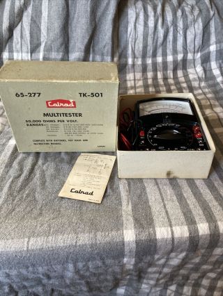 Vintage Calrad Tk - 501 Multimeter In Package