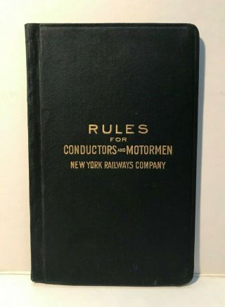 Rules For Conductors Motormen York Rare Mta Subway Train Ny Nyc Graffiti