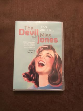 The Devil And Miss Jones Dvd - Jean Arthur,  Robert Cummings Coburn Rare 1941 Nr
