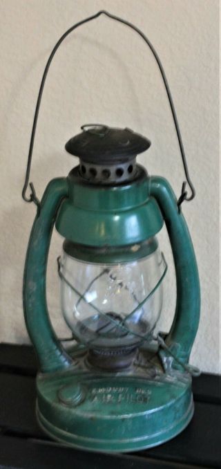 Antique Vintage Kerosene Lantern Embury Air Pilot No 2 Warsaw Ny Usa Star Bottom