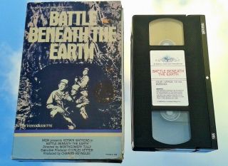 Battle Beneath The Earth (big Box Vhs 1984) Rare Oop Sci - Fi Thriller B - Movie Usa