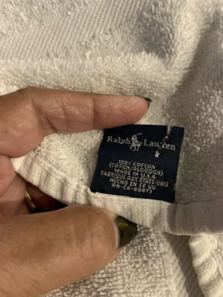 Vintage Polo Bear Beach Towel Ralph Lauren American Flag USA 3