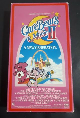 Care Bears Movie Ii 2 A Generation Vhs 1986 Rare Cover Edition Oop