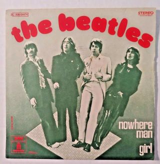 Rare 45 Picture Sleeve Only The Beatles Nowhere Man,  Girl (no Record) Rc1