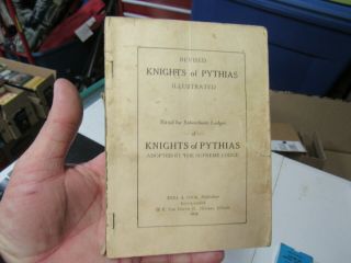 Antique Knights Of Pythias 1923 Ritual For Lodges And An Old Ribbon