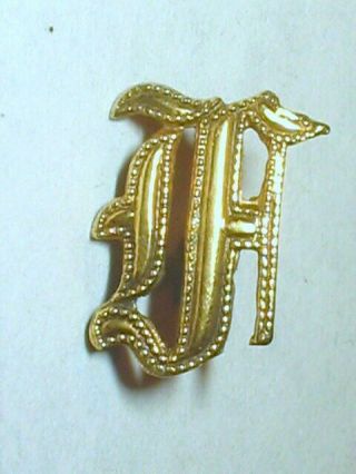 Antique 10k Solid Gold Monogram Initial Letter " A " 10x7mm For Ring - Pendant