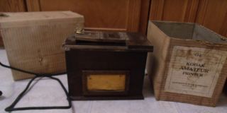 Antique Eastman Kodak Amateur Printer Wood Box Contact Printer 1918