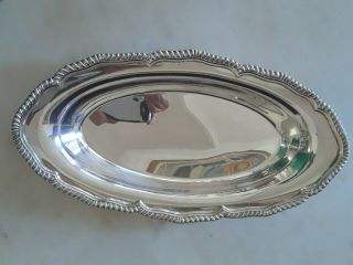 Vintage Webster Wilcox Silver Plated Bread Tray,  Pattern " Staffordshire ",  14x8