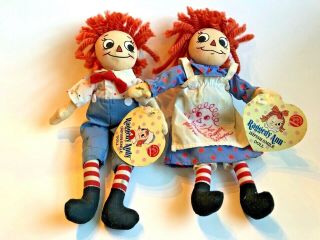 Rare Vintage Raggedy Ann And Andy Impish Smile Doll Applause Limited Edition