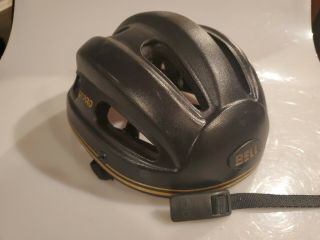 Rare Vintage Bell V1 Pro Bicycle Helmet Black S/m Bike Mtb Road Bmx Cyclocross