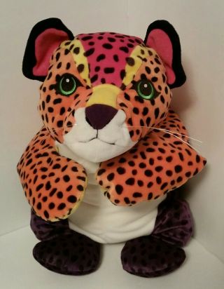Vintage 1998 Lisa Frank Hunter Leopard Cheetah 24 " Plush Big Cat Stuffed Animal