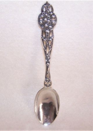 Art Nouveau Alvin Co Sterling Silver Lily Of The Valley Teaspoon - No Monogram