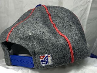Vintage 90s Buffalo Bills The Game Logo Snapback Hat Cap NFL Wool Blend Rare 3