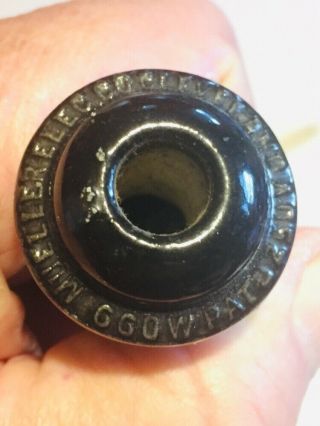 Antique Vintage Mueller Elec Co Cleveland Electric Socket Plug For Fan?