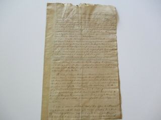 Antique Famous Autograph Museum Quality 18th Century Speech Signed Rare Old