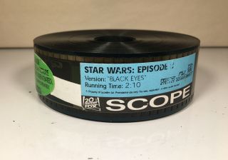 Rare Star Wars: Episode Ii " Black Eyes " Movie Trailer Film Reel 2:10 Scope 8mm