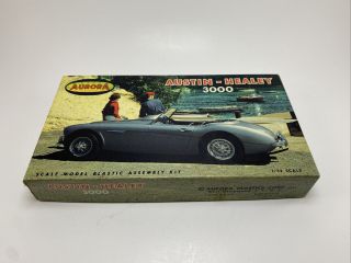 Vintage 1961 Aurora Austin - Healey 3000 Model Car Kit 1/32 Scale