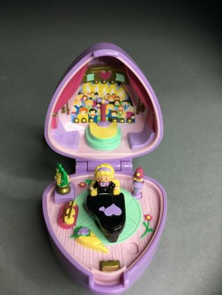 Polly Pocket 1991 Vintage Perfect Piano Recital Ring And Case Complete