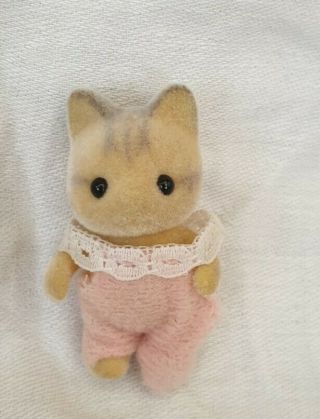 Sylvanian Families Catwood Ivory Cat Baby Girl Standing Calico Critters Uk