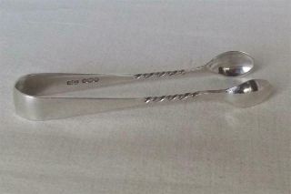 Solid Sterling Silver Sugar Tongs By James Dixon & Sons Sheffield 1938.