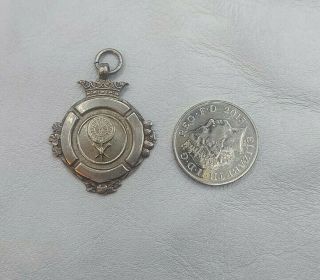 HALLMARKED Antique Solid Sterling Silver 925 Pocket Watch Fob/Pendant 2