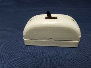 Vintage Porcelain Wall Mount Light Switch And Cover