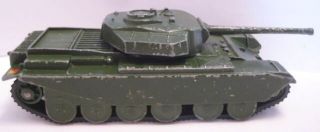 Unusual Antique Metal Army Toy Centurion Tank 5 3/4 " Dinky 1950s