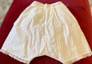 Antique Cotton Pantaloons For French Or German Bisque Doll