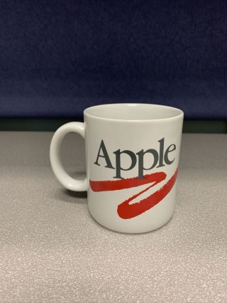 Rare Vintage 80s Apple Computer Rainbow Logo Mug (usa) Mac