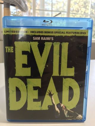 The Evil Dead Limited Edition Blu - Ray,  Bonus Dvd Bruce Campbell Movie Rare