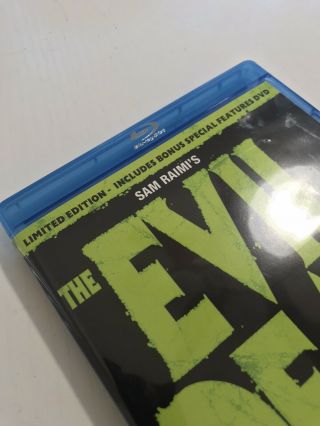The Evil Dead LIMITED EDITION Blu - Ray,  Bonus DVD Bruce Campbell Movie Rare 2