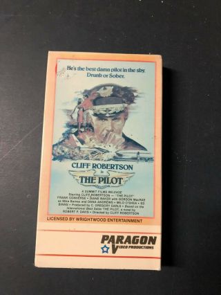 The Pilot Cliff Robertson Paragon Video Vhs Big Box Oop Rare Slip Htf