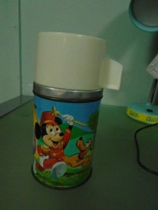 Vintage Aladdin Walt Disney Productions Mickey Mouse Club Lunch Box Thermos