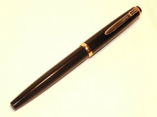 Reform 4328 Black Fountain Pen F Gold Plated Semi Flex Nib Vintage Rare