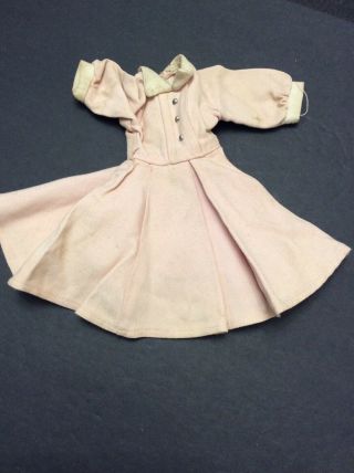 Antique Vintage Baby Doll Dress Bisque French German Fashion Pink