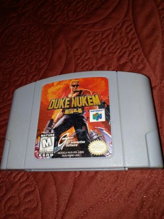 Duke Nukem 64 (nintendo 64,  1997) Authentic N64 Cart Rare Fps M Rated
