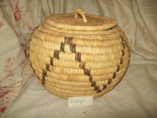 Old Antique Vintage Native American Papago Pima Indian Basket