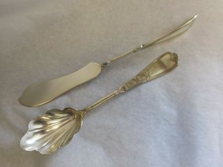 International Newport / Chicago 1879 Master Butter Knife & Sugar Spoon No Mono