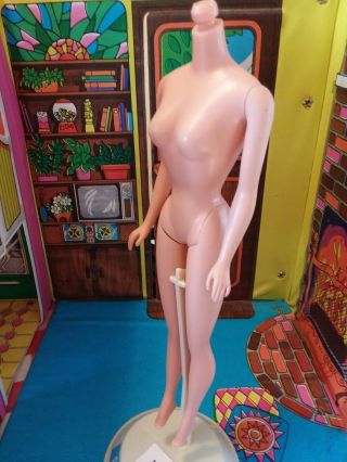 Vintage 1960s Standard Barbie Body Pink Tone Straight Leg Truly Scrumptious