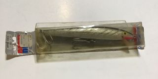 Vintage Rebel F4001 Silver 7” Salt Water Minnow Lure “great Color”