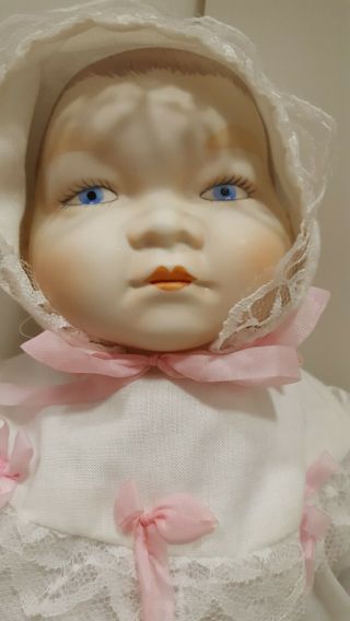 Bye Lo Baby Doll Vintage 14 Inches With Long Cotton Dress