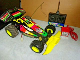 Rare Vintage Sears? Nikko Lobo Max Rc Buggy Car W/ Remote And Ac Dc Power Pack