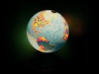 Vintage Denmark 12 In Scan Globe A/s 1972 Gb 1987 With Lighted World Globe