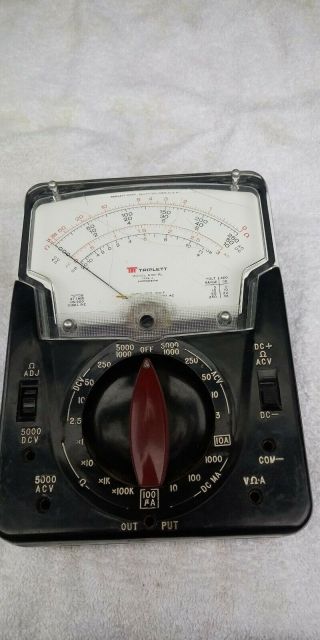 Triplett Model 630 - Pl,  Type 4 Multimeter.  Vintage,  Functional,  No Probes