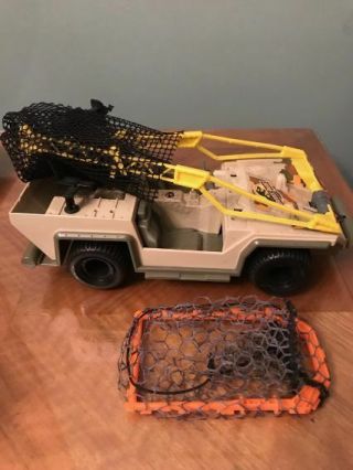 Vintage Kenner Jurassic Park Jeep With 2 Nets Rare Version.  Dated 1994