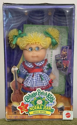 Cabbage Patch Kids Doll Norma Jean Special Edition Mattel Star Of The Videos