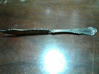 1900 Silverplate Master Butter Knife Simeon L & George H Rogers Twisted Handle