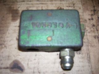 Vintage Oliver 1850 Gas Tractor - Hydraulic Lines Junction Block - 1969